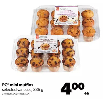 Real Canadian Superstore Pc mini muffins offer