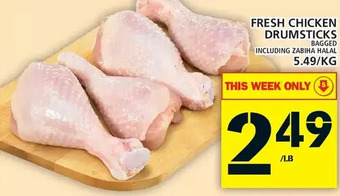 Food Basics Fresh chicken drumsticks offer
