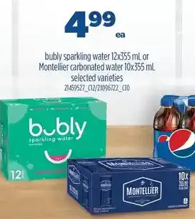 Real Canadian Superstore Bubly sparkling water or montellier carbonated water offer