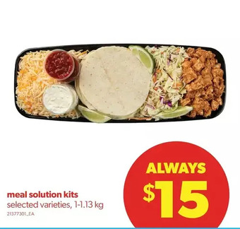Real Canadian Superstore Meal solution kits offer