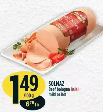 Marché Adonis Solmaz beef bologna offer