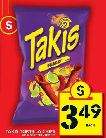 Food Basics Takis tortilla chips offer