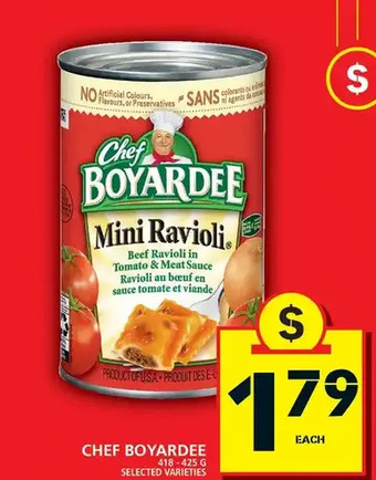 Food Basics Chef boyardee offer