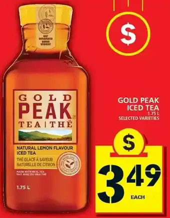 Food Basics Gold peak iced tea offer