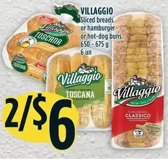 Marché Adonis Villaggio sliced breads or hamburger or hot-dog buns offer