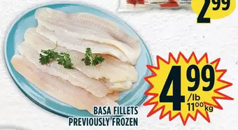 Marché Adonis Basa fillets previously frozen offer