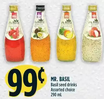 Marché Adonis Mr. basil basil seed drinks offer