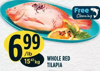 Marché Adonis Whole red tilapia offer