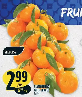 Marché Adonis Clementines with leaves offer