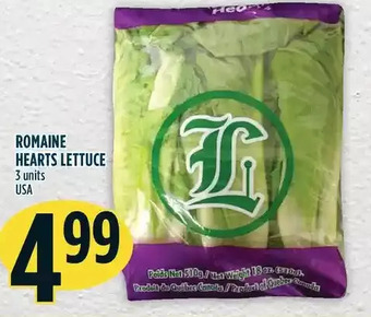 Marché Adonis Romaine hearts lettuce offer
