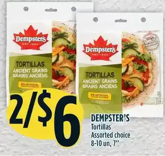 Marché Adonis Dempster's tortillas offer