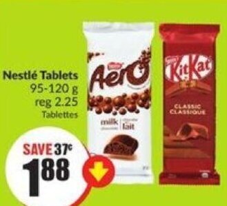 FreshCo Nestlé Tablets 95-120 g offer