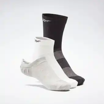 Reebok Active foundation ankle socks 3 pairs black/ offer
