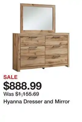 Ashley Furniture Hyanna dresser and mirror offer