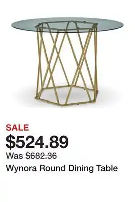 Ashley Furniture Wynora round dining table offer