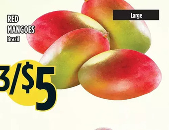 Marché Adonis Red mangoes offer