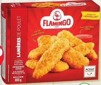 IGA Flamingo Frozen Breaded Chicken Breast Strips, Burgers, Nuggets, Fries or Popcorn Chicken offer