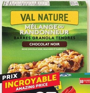 IGA Val Nature Bars or Snacks offer