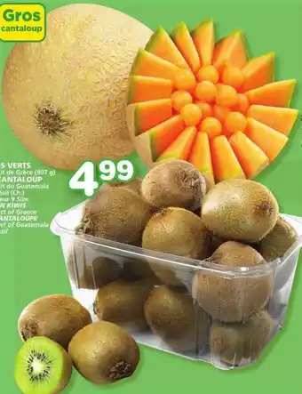IGA Green Kiwis or Cantaloupe offer