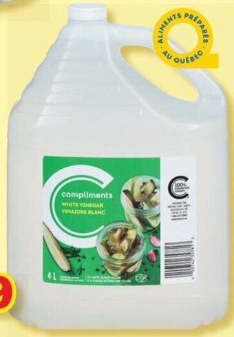 IGA Compliments White Vinegar offer