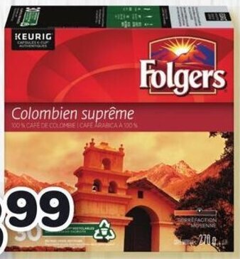IGA Folgers K-cup Coffee offer