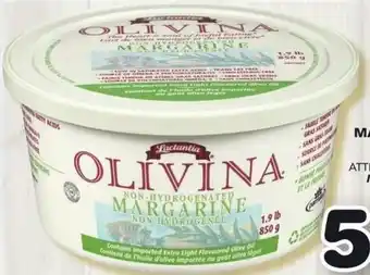 IGA Lactantia Olivinia Margarine 850g offer