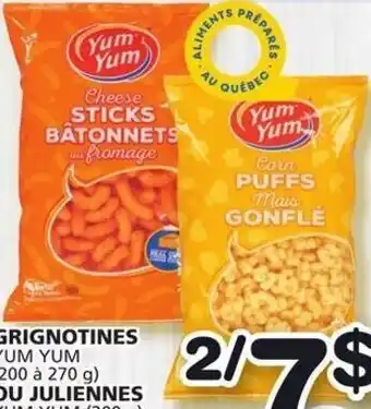 IGA Yum Yum Potato Sticks or Snacks offer
