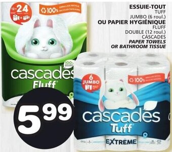 IGA Cascades Paper Towels or Bathroom Tissue offer