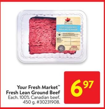 Walmart Your fresh market™ fresh lean ground beef offer