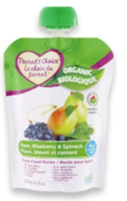 Walmart Parent's choice 100% organic pouches offer