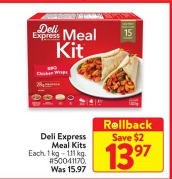 Walmart Deli express meal kits offer