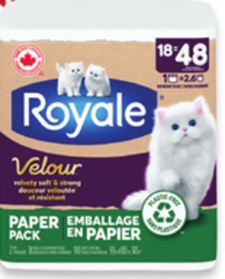 Walmart Royale velour bathroom tissue offer