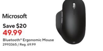 Staples Microsoft bluetooth ergonomic mouse offer
