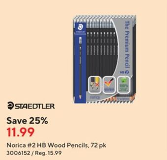 Staples Staedtler norica #2 hb wood pencils, 72 pk offer