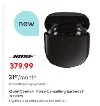 Staples Bose quietcomfort noise cancelling earbuds ii offer