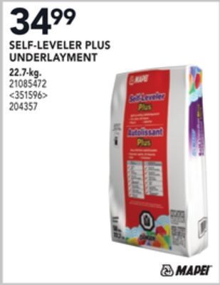 Lowe's Mapei self-leveler plus underlayment offer