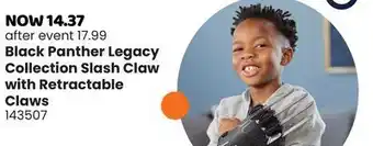 Toys R us Marvel black panther legacy collection slash claw with retractable claws offer