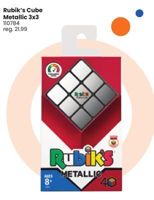 Toys R us Rubik's cube metallic 3x3 offer