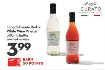 Longo's Longo's curato red or white wine vinegar offer