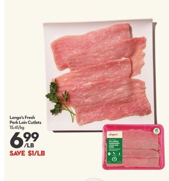 Longo's Longo's fresh pork loin cutlets offer