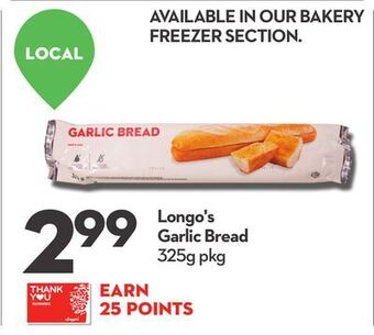 Longo's Longo's garlic bread offer