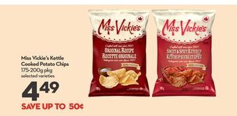 Longo's Miss vickie's kettle cooked potato chips offer