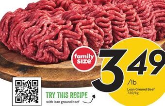 Sobeys Lean ground beef offer