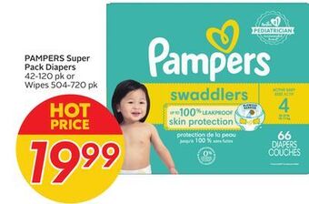 Sobeys Pampers super pack diapers offer