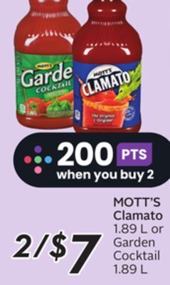 Sobeys Mott's clamato offer
