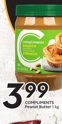 Sobeys Compliments peanut butter offer