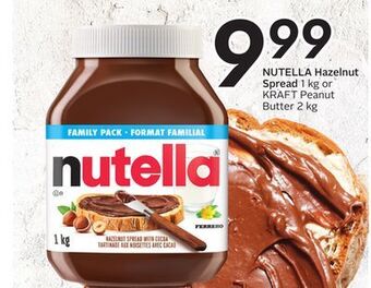 Sobeys Nutella hazelnut spread offer