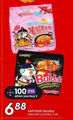Sobeys Samyang noodles offer