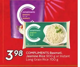 Sobeys Compliments basmati, jasmine rice offer