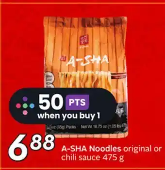 Sobeys A-sha noodles offer